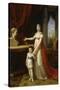 Elisa Bonaparte, grande-duchesse de Toscane et sa fille Napoléone-Elisa-Pietro Benvenuti-Stretched Canvas