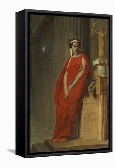 Élisa Rachel as Phèdre-Jean-Léon Gerôme-Framed Stretched Canvas