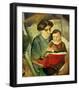 Elisabeth and Walterchen-Auguste Macke-Framed Giclee Print