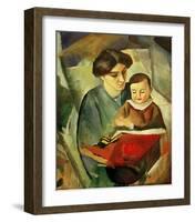 Elisabeth and Walterchen-Auguste Macke-Framed Giclee Print