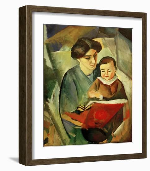 Elisabeth and Walterchen-Auguste Macke-Framed Giclee Print