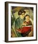 Elisabeth and Walterchen-Auguste Macke-Framed Giclee Print