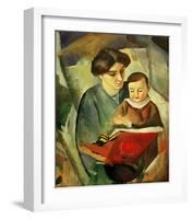 Elisabeth and Walterchen-Auguste Macke-Framed Giclee Print