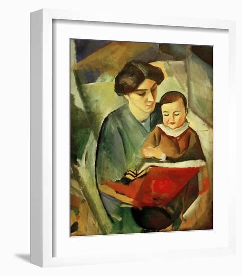 Elisabeth and Walterchen-Auguste Macke-Framed Giclee Print