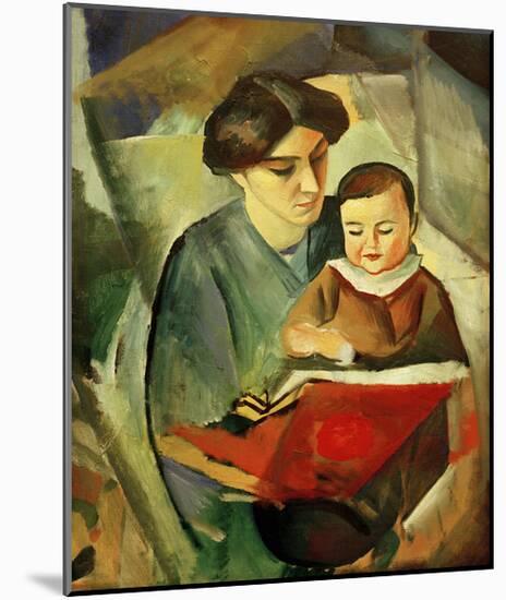 Elisabeth and Walterchen-Auguste Macke-Mounted Giclee Print