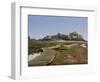 Elisabeth Castle in St Helier on Jersey at low tide-enricocacciafotografie-Framed Photographic Print