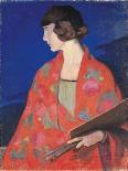 Self Portrait with Red Shawl-Elisabeth Chaplin-Giclee Print