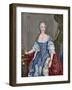 Elisabeth Christine of Brunswick-Wolfenbuttel-Bevern (1715-1797). Engraving. Colored.-Tarker-Framed Giclee Print