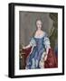 Elisabeth Christine of Brunswick-Wolfenbuttel-Bevern (1715-1797). Engraving. Colored.-Tarker-Framed Giclee Print