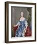 Elisabeth Christine of Brunswick-Wolfenbuttel-Bevern (1715-1797). Engraving. Colored.-Tarker-Framed Giclee Print