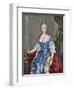 Elisabeth Christine of Brunswick-Wolfenbuttel-Bevern (1715-1797). Engraving. Colored.-Tarker-Framed Giclee Print