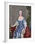 Elisabeth Christine of Brunswick-Wolfenbuttel-Bevern (1715-1797). Engraving. Colored.-Tarker-Framed Giclee Print