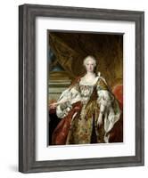 Elisabeth Farnese, Queen of Spain, Ca. 1739-Louis-Michel van Loo-Framed Giclee Print