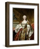 Elisabeth Farnese, Queen of Spain, Ca. 1739-Louis-Michel van Loo-Framed Giclee Print