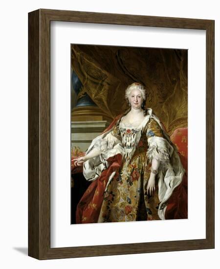 Elisabeth Farnese, Queen of Spain, Ca. 1739-Louis-Michel van Loo-Framed Giclee Print