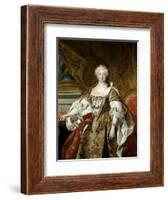 Elisabeth Farnese, Queen of Spain, Ca. 1739-Louis-Michel van Loo-Framed Giclee Print