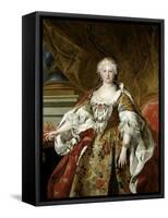 Elisabeth Farnese, Queen of Spain, Ca. 1739-Louis-Michel van Loo-Framed Stretched Canvas