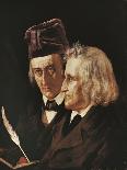 Portrait of Brothers Jacob and Wilhelm Grimm, 1855-Elisabeth Maria Anna Jerichau-Baumann-Giclee Print