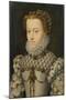 Elisabeth of Austria, Queen of France, Ca 1571-1572-François Clouet-Mounted Giclee Print