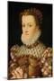 Elisabeth of Austria, Queen of France, Ca 1571-1572-François Clouet-Mounted Giclee Print