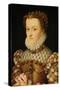 Elisabeth of Austria, Queen of France, Ca 1571-1572-François Clouet-Stretched Canvas