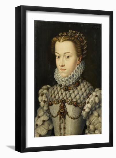 Elisabeth of Austria, Queen of France-Fran‡ois Clouet-Framed Giclee Print