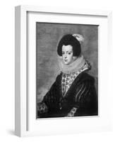 Elisabeth of Bourbon, Wife of King Philip IV of Spain, C1630-Diego Velazquez-Framed Giclee Print