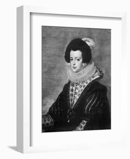 Elisabeth of Bourbon, Wife of King Philip IV of Spain, C1630-Diego Velazquez-Framed Giclee Print