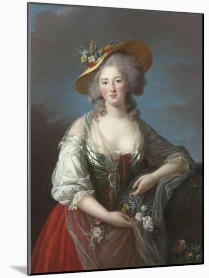 Elisabeth Philippine Marie Hélène de France, dite Madame Elisabeth-Elisabeth Louise Vigée-LeBrun-Mounted Giclee Print