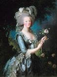 Marie-Antoinette with a Rose-Elisabeth Vigee-Lebrun-Framed Stretched Canvas