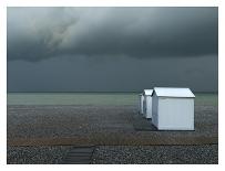 Beachhouses-Elisabeth Wehrmann-Laminated Giclee Print