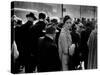 Elise Daniels, Young Model, Standing on Crowded New York City Street-Gjon Mili-Stretched Canvas