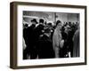 Elise Daniels, Young Model, Standing on Crowded New York City Street-Gjon Mili-Framed Photographic Print