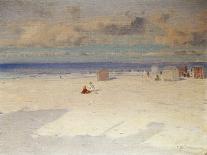 A Beach Scene-Eliseo Meifren y Roig-Stretched Canvas