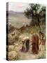 Elisha and the Shunamite woman - Bible-William Brassey Hole-Stretched Canvas