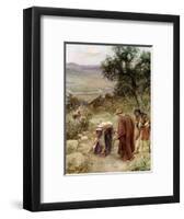 Elisha and the Shunamite woman - Bible-William Brassey Hole-Framed Giclee Print