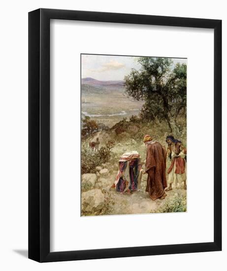 Elisha and the Shunamite woman - Bible-William Brassey Hole-Framed Giclee Print