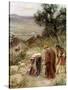 Elisha and the Shunamite woman - Bible-William Brassey Hole-Stretched Canvas