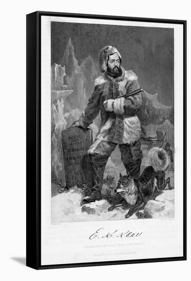 Elisha Kent Kane (1820-185), American Naval Surgeon and Arctic Explorer in Arctic Dress, 1862-Alonzo Chappel-Framed Stretched Canvas