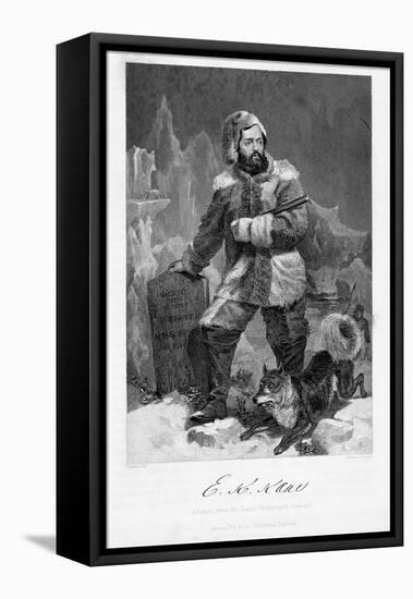 Elisha Kent Kane (1820-185), American Naval Surgeon and Arctic Explorer in Arctic Dress, 1862-Alonzo Chappel-Framed Stretched Canvas