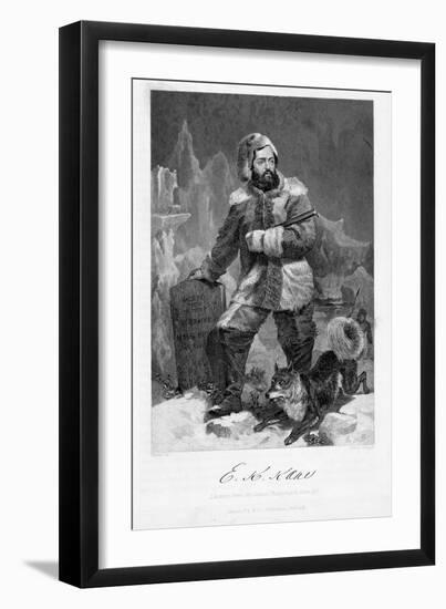 Elisha Kent Kane (1820-185), American Naval Surgeon and Arctic Explorer in Arctic Dress, 1862-Alonzo Chappel-Framed Giclee Print