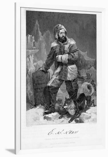 Elisha Kent Kane (1820-185), American Naval Surgeon and Arctic Explorer in Arctic Dress, 1862-Alonzo Chappel-Framed Giclee Print