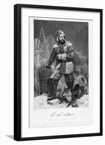 Elisha Kent Kane (1820-185), American Naval Surgeon and Arctic Explorer in Arctic Dress, 1862-Alonzo Chappel-Framed Giclee Print