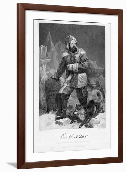 Elisha Kent Kane (1820-185), American Naval Surgeon and Arctic Explorer in Arctic Dress, 1862-Alonzo Chappel-Framed Giclee Print
