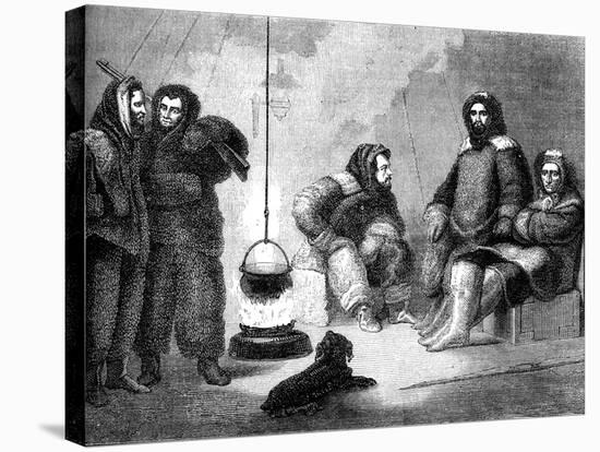 Elisha Kent Kane and His Companions in Greenland, C1855-null-Stretched Canvas