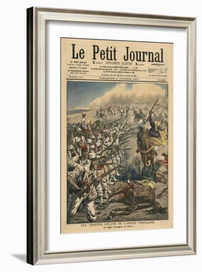 Elite Troops of French Army, French Foreign Legion in Morocco-French School-Framed Giclee Print