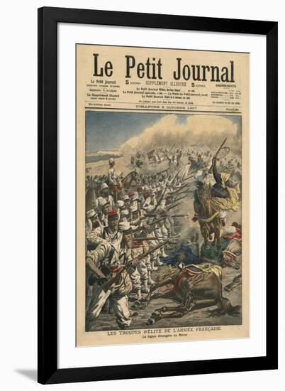 Elite Troops of French Army, French Foreign Legion in Morocco-French School-Framed Giclee Print