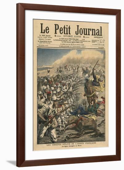 Elite Troops of French Army, French Foreign Legion in Morocco-French School-Framed Giclee Print