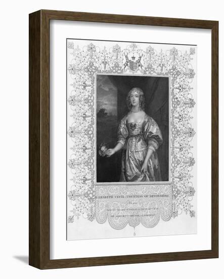 Eliz Ctess Devonshire-Antony van Dijk-Framed Art Print