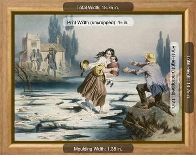 'Eliza's Flight, 'Uncle Tom's Cabin' by Harriet Beecher Stowe ...